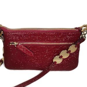 Tosca Blu Italian Designer Cherry Leather Coffee … - image 1